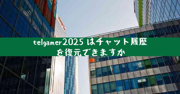 telgamer2025 はチャット履歴を復元できますか