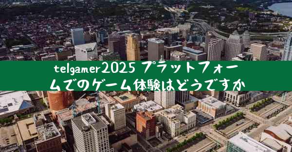 telgamer2025 プラットフォームでのゲーム体験はどうですか