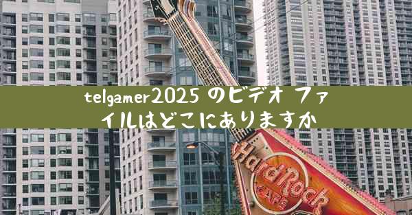 telgamer2025 のビデオ ファイルはどこにありますか
