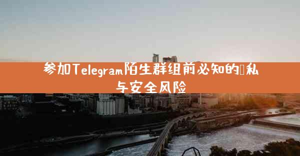 参加Telegram陌生群组前必知的隐私与安全风险