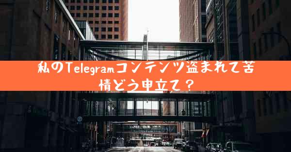 私のTelegramコンテンツ盗まれて苦情どう申立て？