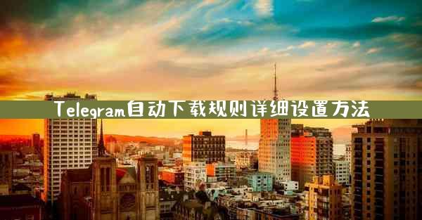 Telegram自动下载规则详细设置方法