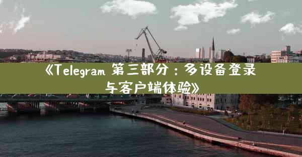 《Telegram 第三部分：多设备登录与客户端体验》